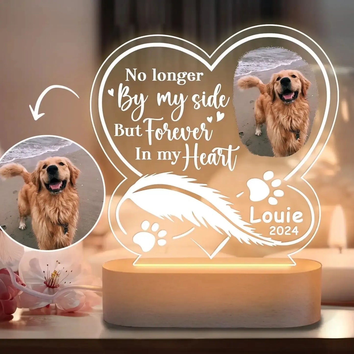 EverGlow Paw | Personalized Pet Keepsake Light